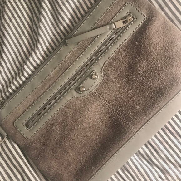 BALENCIAGA LIMITED EDITION SUEDE LEATHER CLUTCH - Picture 1 of 5